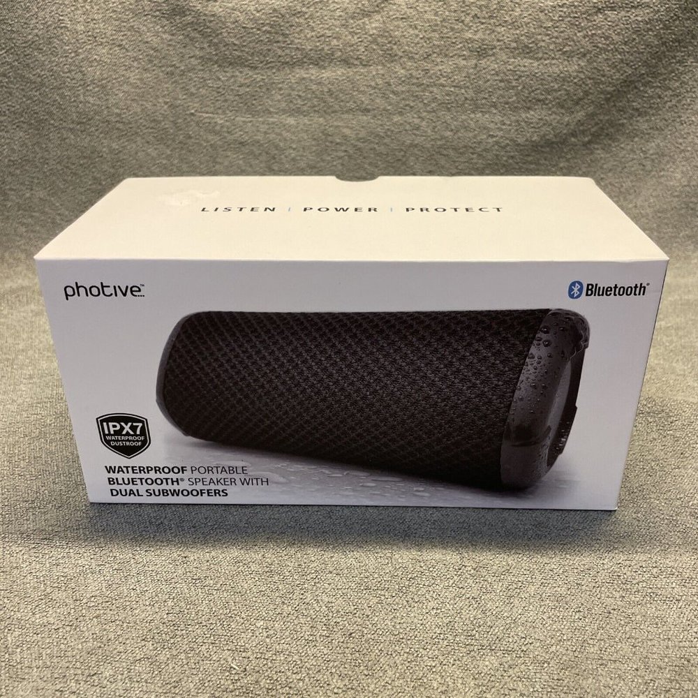 "New" Photive PH-BTW-IPX7 HYDRA II IPX7 10W Waterproof Bluetooth Speaker